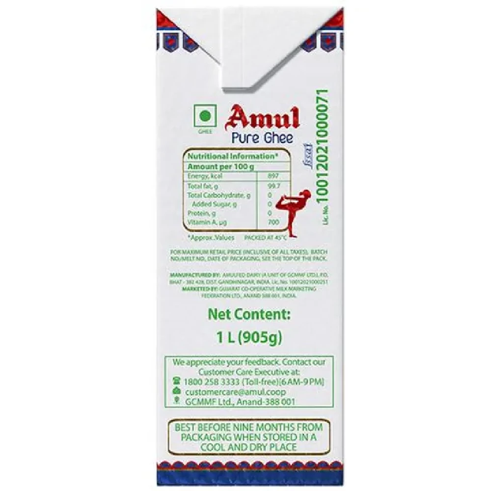 Amul Pure Ghee-Tuppa, 1 L Carton-2.webp